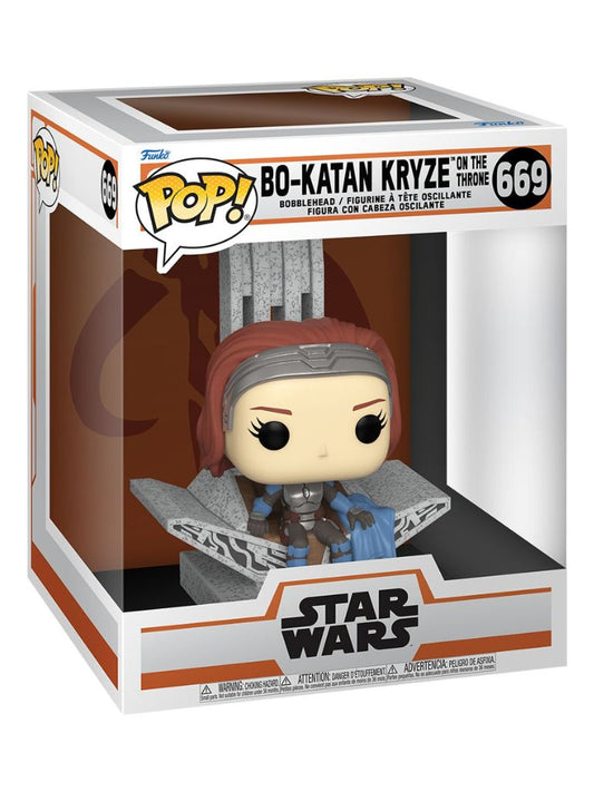 Pop Deluxe! - Star Wars The Mandalorian: Bo Katan with Throne 669 - PopPalace