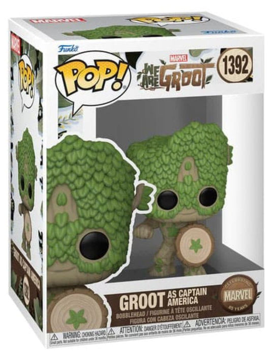 Funko Pop! - We Are Groot: Groot As Captain America #1392
