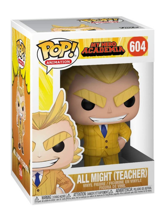 Funko Pop! - all Might (Teacher) 604 - PopPalace                                 